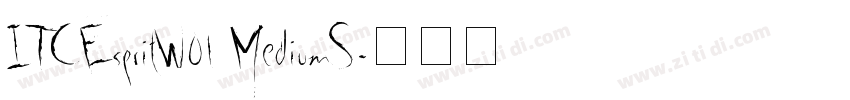 ITCEspritW01 MediumS字体转换